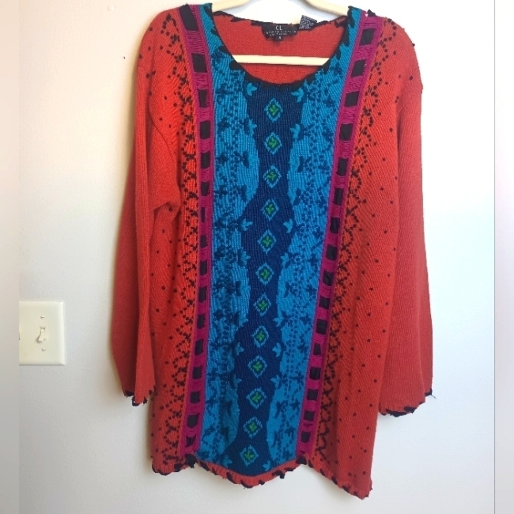 Carole Little Vintage Silk Blend Sweater Size Medium